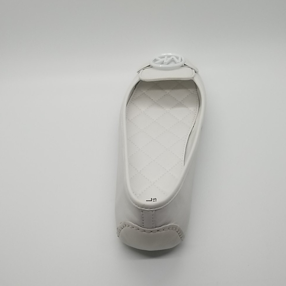 New Michael Kors White Lillie Loafers - Picture 4 of 5